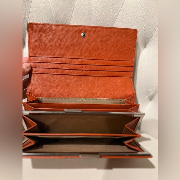 Rare Kiss Lock Burberry Nova Check Canvas Long Wallet - Picture 8 of 8